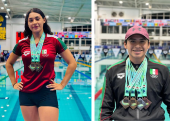 Nadadores de la UPAEP logran medallas en el CCCAN Monterrey 2024