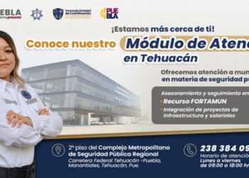 Consejo Estatal de Seguridad instala módulo de atención en Tehuacán