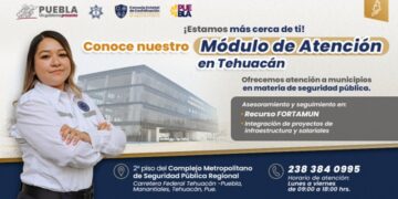 Consejo Estatal de Seguridad instala módulo de atención en Tehuacán