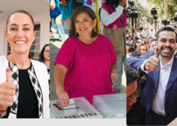 Candidatas presidenciales emiten su voto