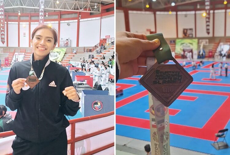 Yuriko Cortés gana bronce en Selectivo Nacional Karate 2024
