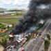 Conalep evacua a plantel por incendio en San Gregorio Atzompa