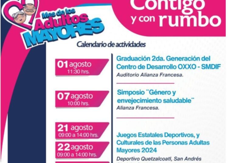 SMDIF alista actividades para conmemorar el mes del adulto mayor