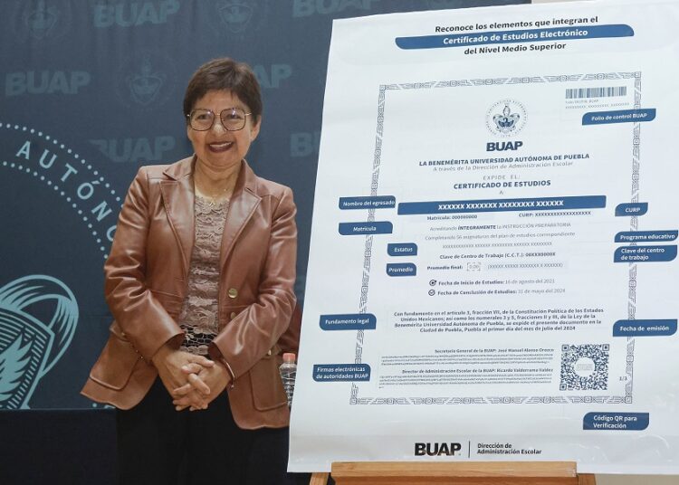 BUAP expedirá certificado de estudios electrónico del nivel medio superior