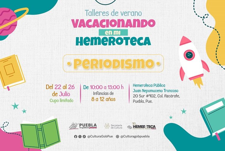 Impartirán talleres infantiles en Hemeroteca ‘Juan Nepomuceno Troncoso’