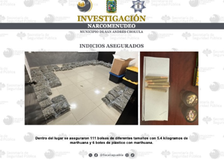 FGE y SSP desmantelan punto de fabricación vapeadores con marihuana en Tlaxcalancingo