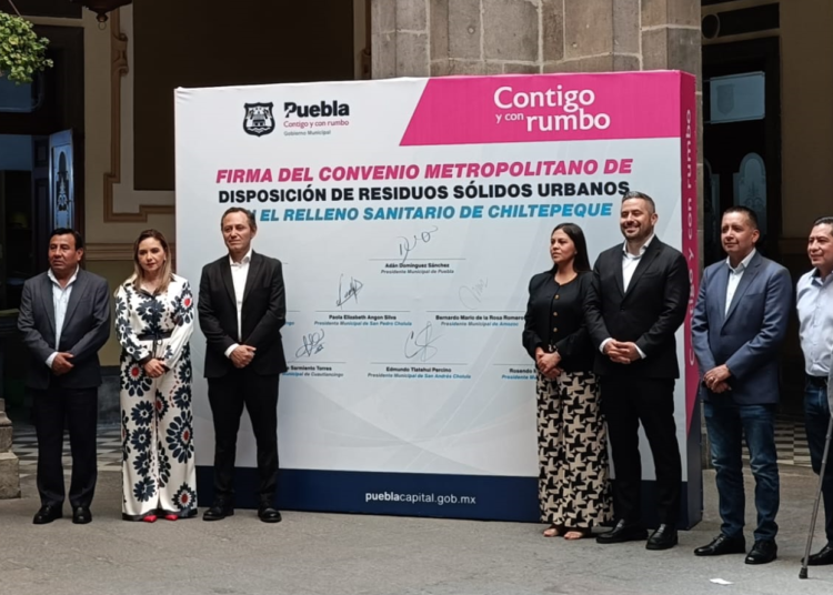 Puebla renueva convenio con 7 municipios para la disposición de RSU en Chiltepeque