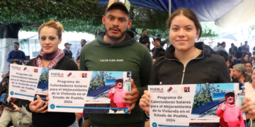 Con calentadores solares, gobierno estatal contribuye en bienestar de familias