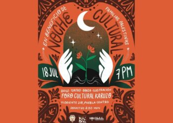 Realizarán noche cultural en beneficio de familias palestinas
