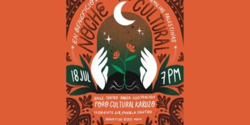 Realizarán noche cultural en beneficio de familias palestinas