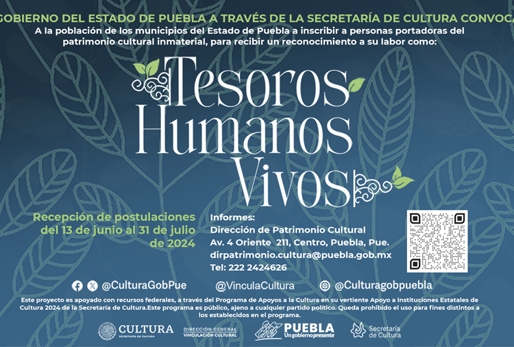 Amplían recepción de candidatos para ‘Tesoros Humanos Vivos’