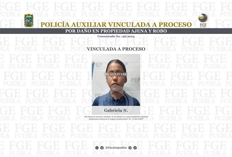 Vinculan a proceso a policía auxiliar por daño en propiedad ajena y robo