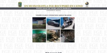 Recuperan toneladas de mercancía robada en cateo en Huixcolotla