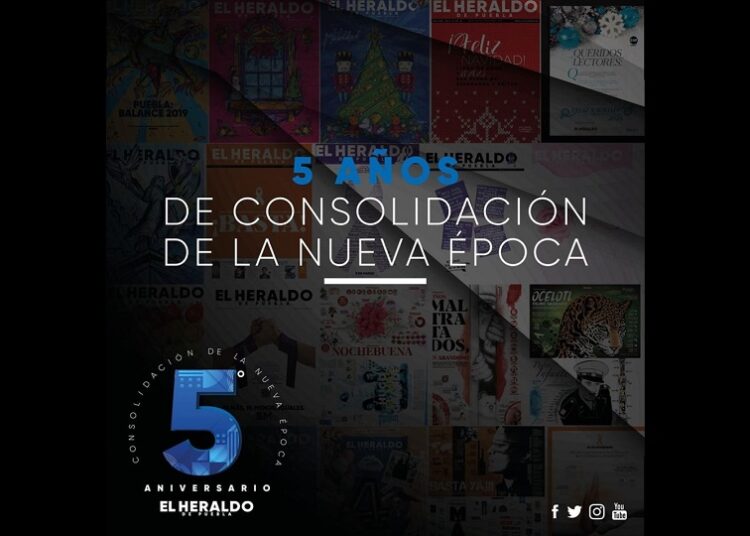 El Heraldo de Puebla cumple 5 años de consolidar su nueva época