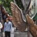 Escultura de alas de El Parián regresará en unos días