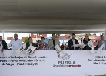 En marcha trabajos de rehabilitación en Vía Atlixcáyotl