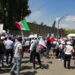 Trabajadores del Poder Judicial se manifiestan en San Lázaro
