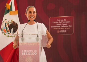 »Somos testigos de que la prosperidad está llegando al pueblo de Quintana Roo»: Claudia Sheinbaum