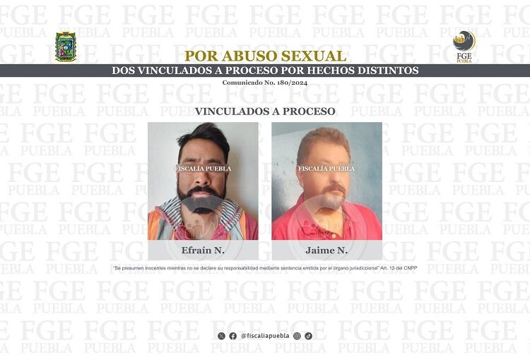 Vinculan a proceso a 2 hombres por abuso sexual