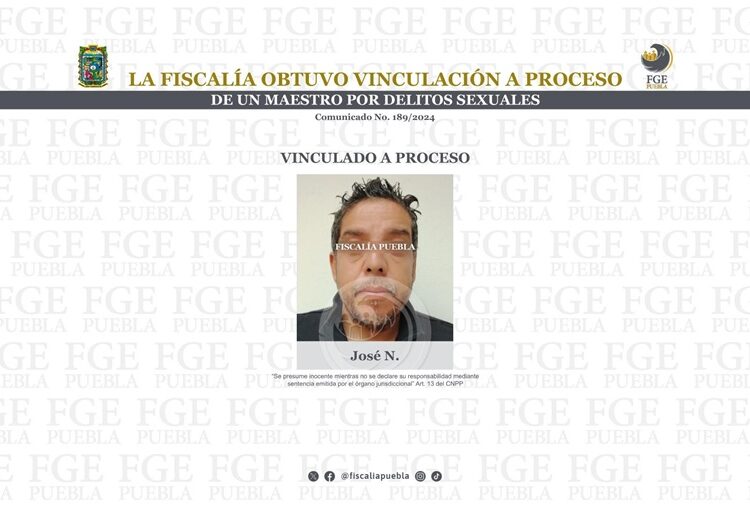 FGE obtiene vinculación a proceso de docente por delitos sexuales