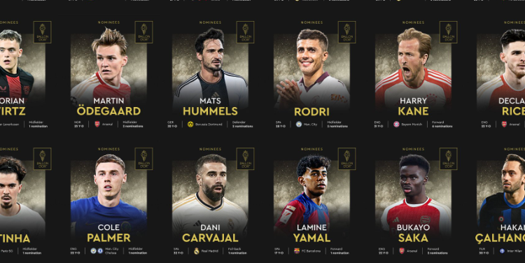 Dan a conocer a nominados al Balón de Oro