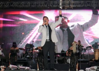 La Flamante Sonora Dinamita hizo bailar al público en la feria de San Pedro Cholula