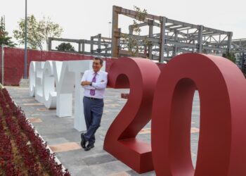 El gobernador Sergio Salomón Céspedes supervisa construcción del campus del IPN