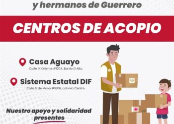 Gobierno estatal abre centro de acopio para apoyar a damnificados por el huracán «John» en Guerrero