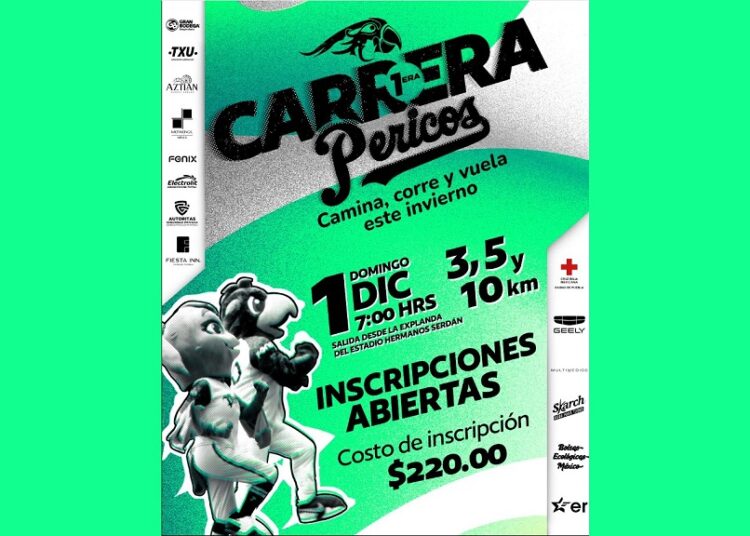 Presentan primera Carrera Pericos ‘Camina, corre y vuela este invierno’