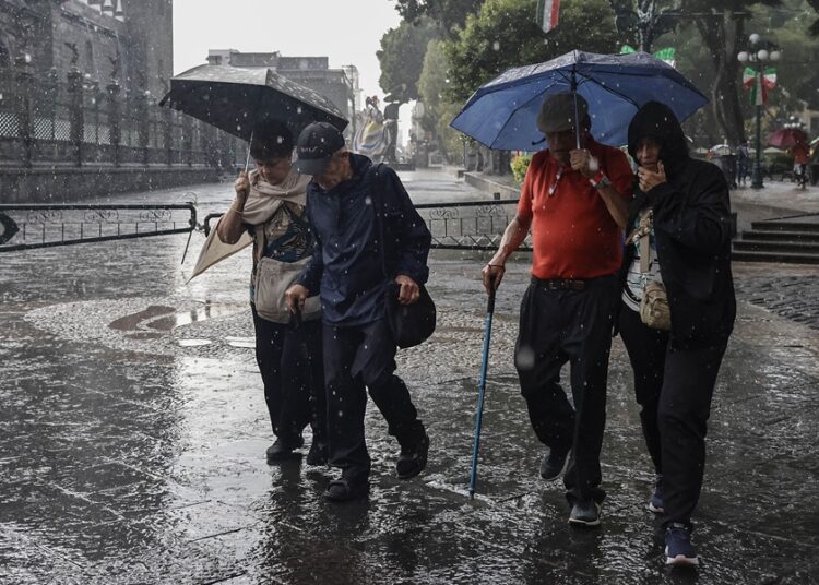 Frente frío provocará lluvias intensas