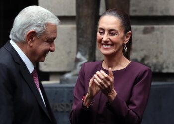 Sheinbaum dice estar «lista y fuerte» en cierre de gira con AMLO en Tren Maya