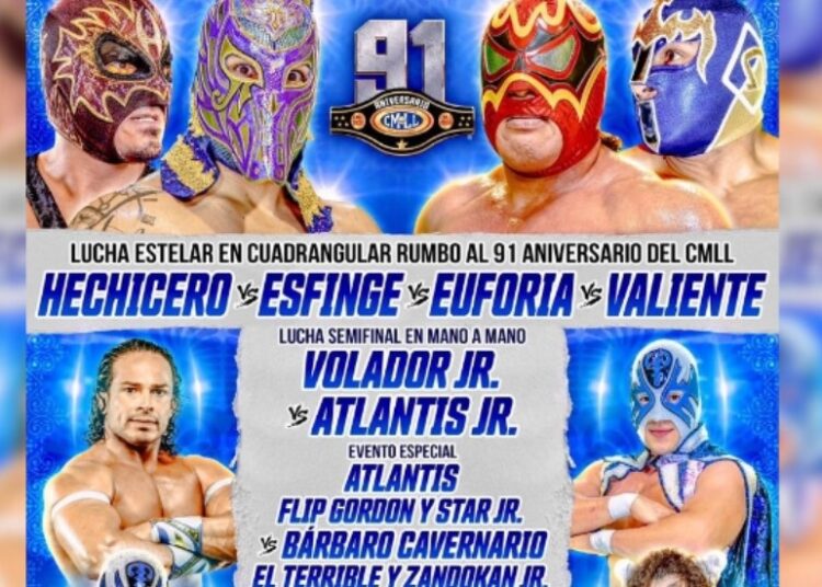 Puebla tendrá previa del 91 aniversario del CMLL