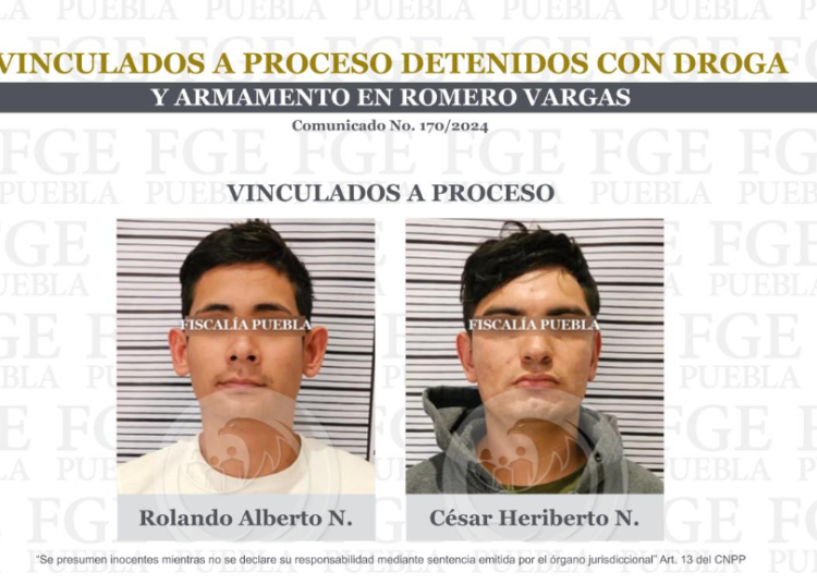 Detenidos con droga y armamento en Romero Vargas son vinculados a proceso