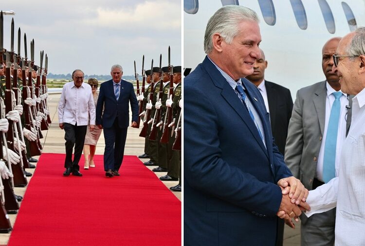 Miguel Díaz-Canel llega a México para investidura de Sheinbaum