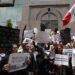 Jueces protestan frente a San Lázaro para impedir que se vote reforma judicial