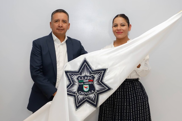Lupita Cuautle asume el mando de Seguridad Pública en San Andrés Cholula