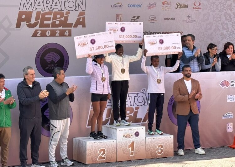 Kenia domina el Maratón de Puebla 2024