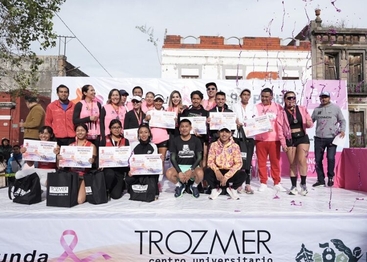 Realizan Segunda Carrera Trozmer para prevenir el cáncer de mama