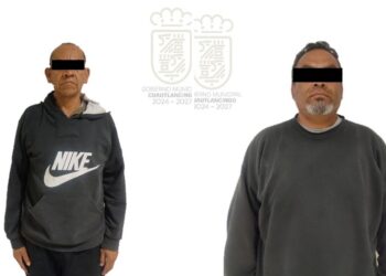 Policía Municipal de Cuautlancingo detiene a 2 presuntos delincuentes
