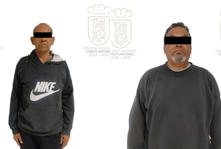 Policía Municipal de Cuautlancingo detiene a 2 presuntos delincuentes