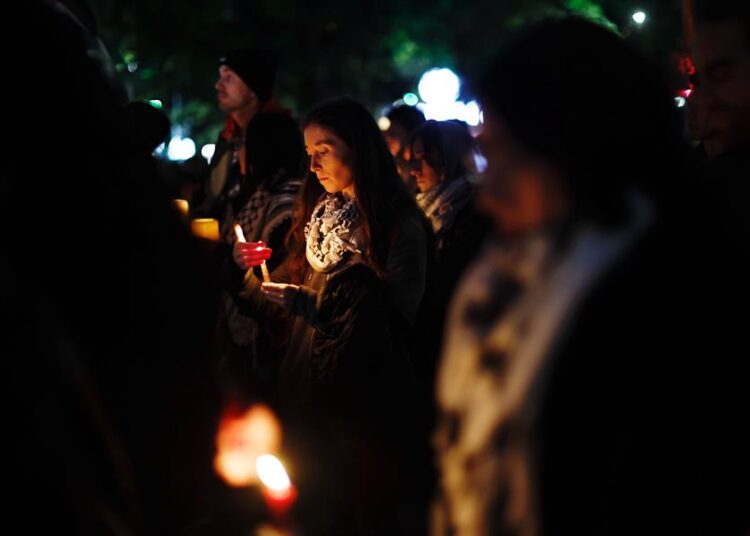 Manifestación en México contra «genocidio sionista» en Palestina tras año de guerra