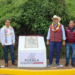 Céspedes inaugura construcción del pavimento del camino Tecoltepec