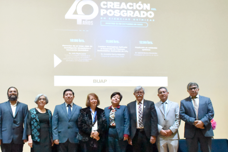 BUAP celebra el 40 aniversario del posgrado en Ciencias Químicas