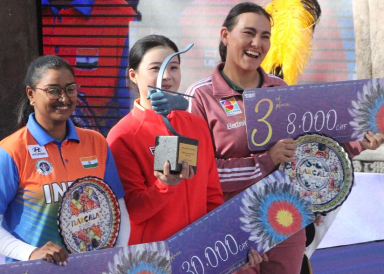 Ale Valencia gana oro en la Copa del Mundo de Tiro con Arco recurvo Tlaxcala 2024