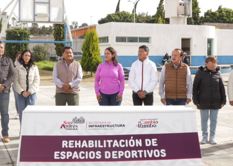 Cuautle arranca rehabilitación de espacios deportivos en San Andrés