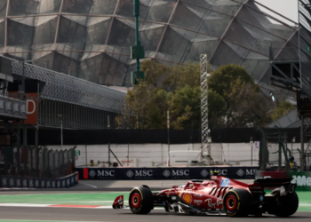 Doble podio de Ferrari en GP de México, ‘Checo’, en última posición