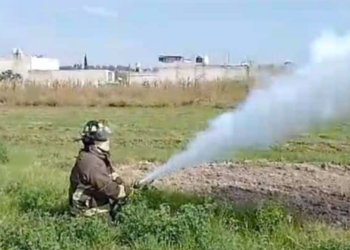 Controlan fugas de gas de toma clandestina en San Martín Texmelucan