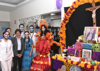 Así celebraron el Día de Muertos en la BUAP (Fotos)