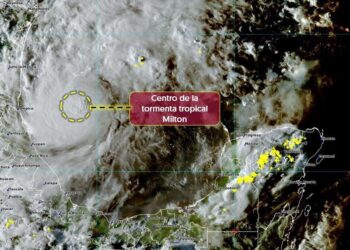 Tormenta Milton afectará a estados de la península de Yucatán