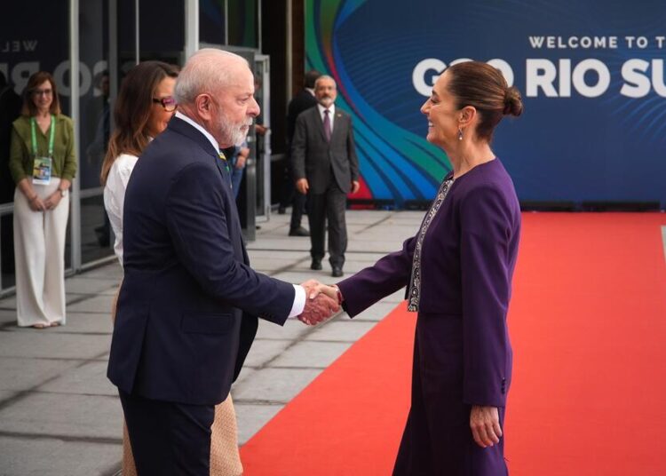 Sheinbaum propone en G20 destinar 1% del gasto militar a reforestación